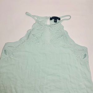 Mint tank crop top
